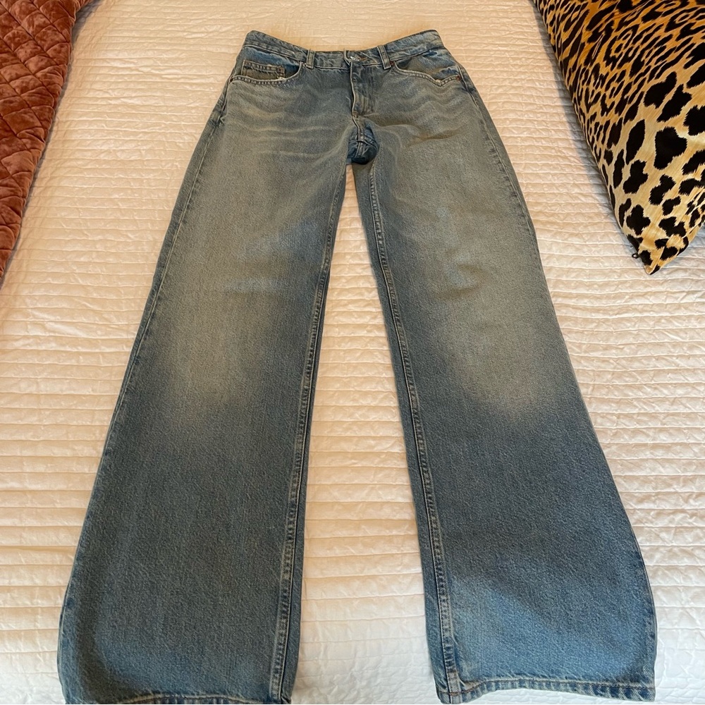 Zara Mid Rise Denim Jeans 6